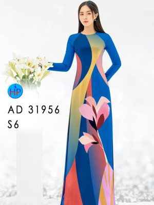 Vải Áo Dài Hoa In 3D AD 31956 31
